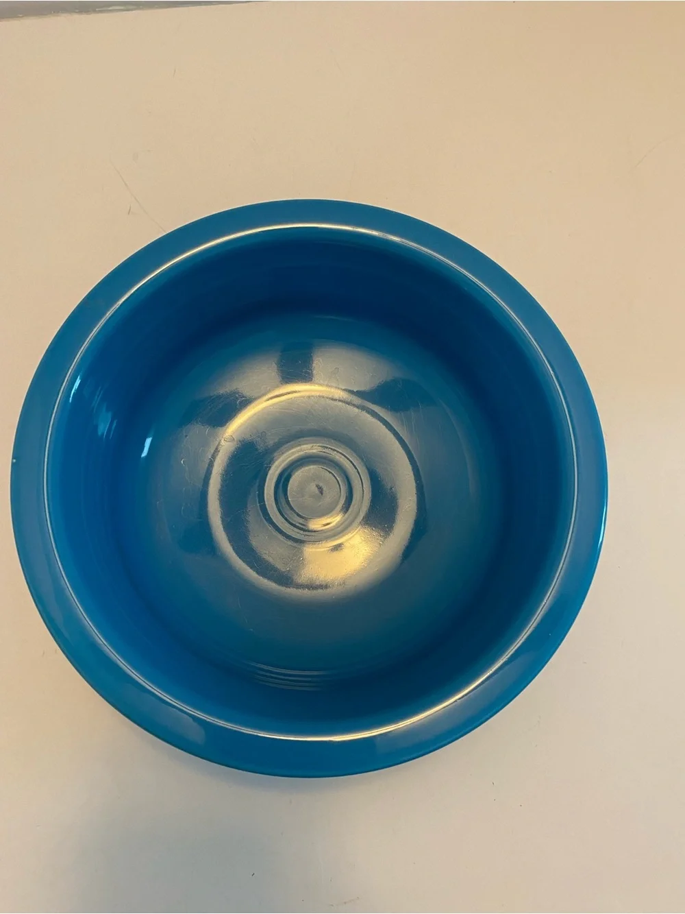FIESTA Serving Bowl  Blue Peacock 8 1/2” Retired Pattern Mint Condition